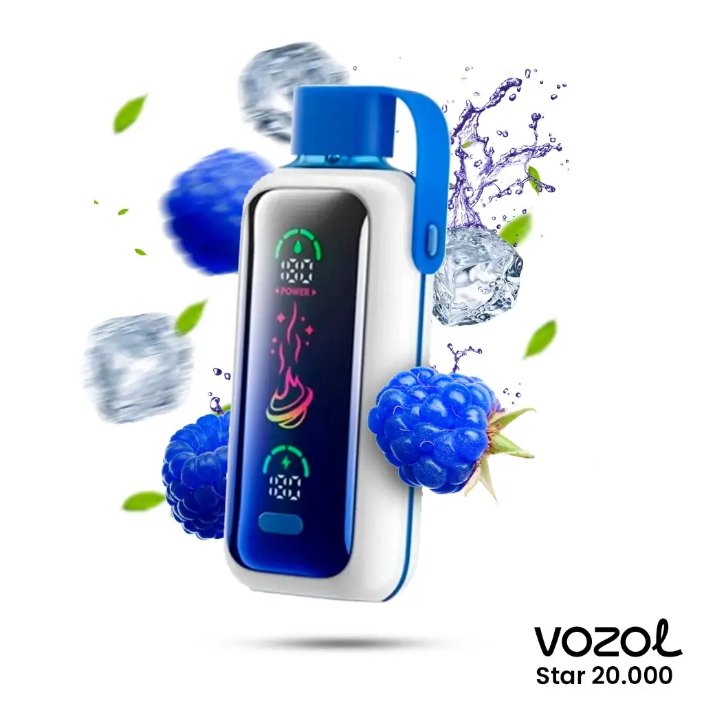Vozol Star 20000 Bluerazz Ice - Görsel 1