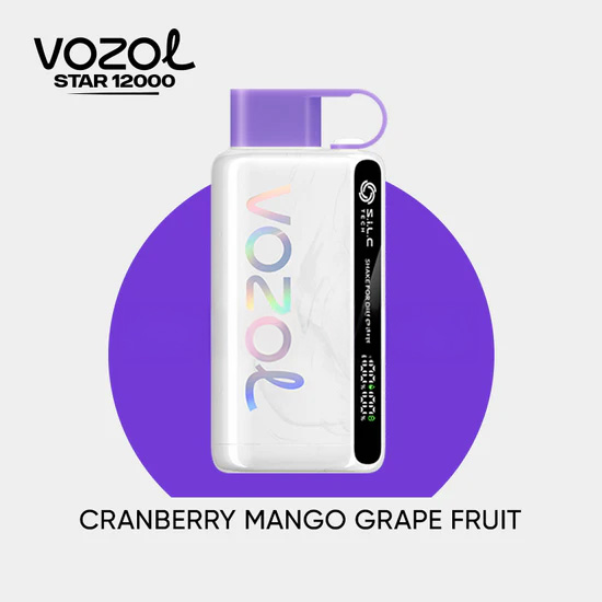 vozol 12000 -Cranberry-Mango-Grape-fruit