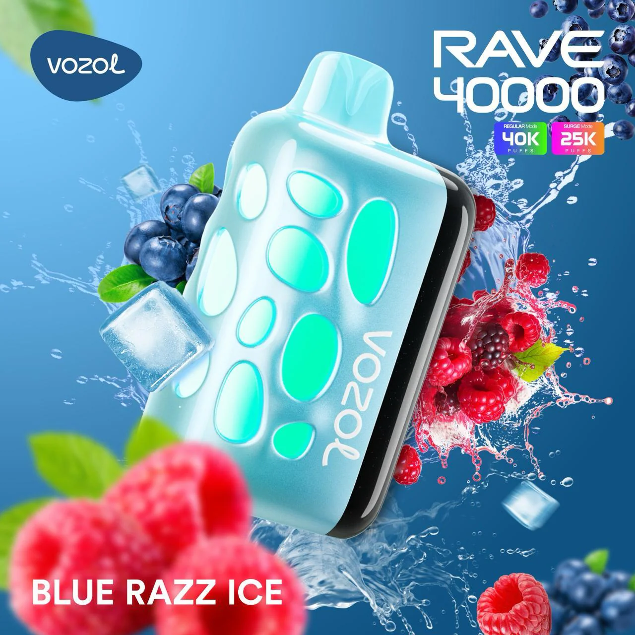 vozol-rave-40000-blue-razz-ice Vozol Rave 40000 Blue Razz Ice