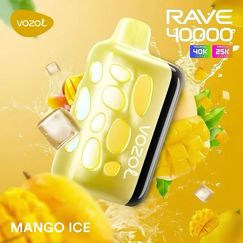 vozol-rave 40000- mango-ice rave 40000 mango ice