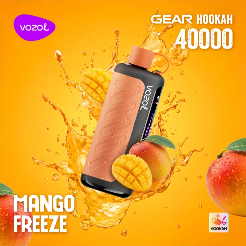 Vozol-Gear-Hookah-40000-Puffs-Mango-Freeze.webp Vozol Hookah 40000 Mango Freeze - Görsel 1