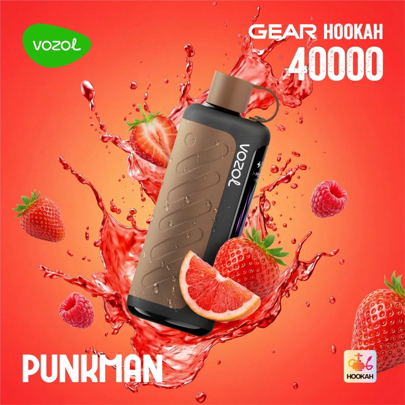 Vozol-Gear-Hookah-40000-Puffs-Punkman.webp Vozol Hookah 40000 Punkman - Görsel 1