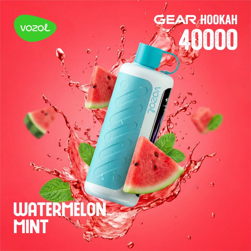Vozol-Gear-Hookah-40000-Puffs-Watermelon-Mint.webp Vozol Hookah 40000 Watermelon Mint - Görsel 1